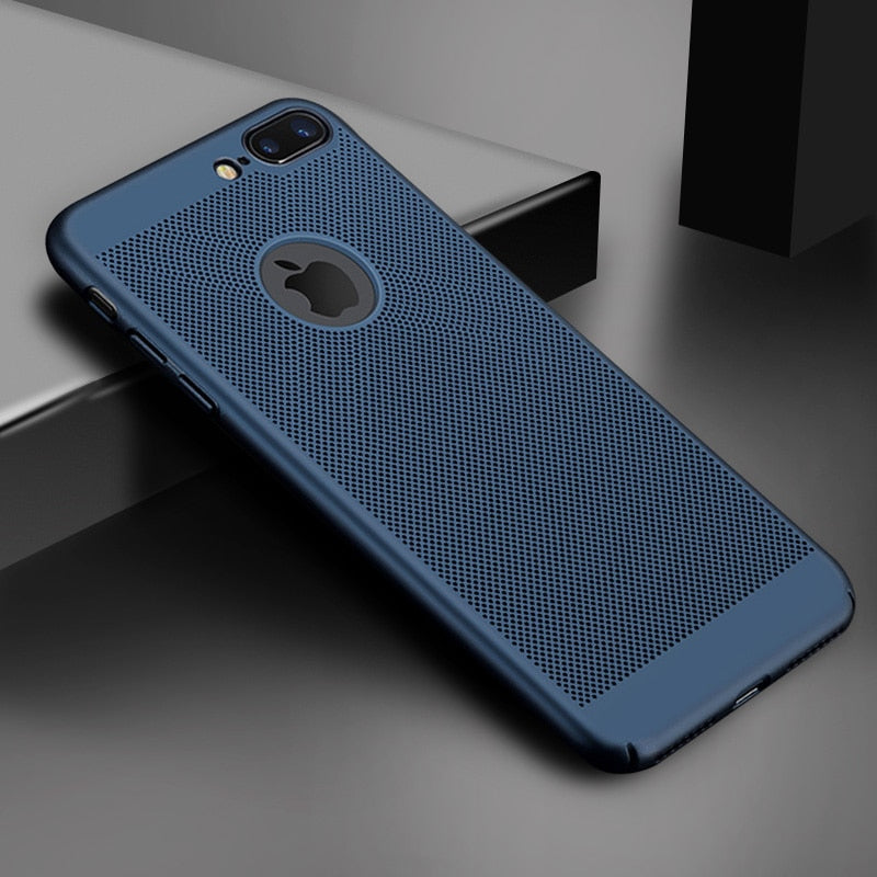 Ultra Slim Breathe Case For iPhone 13 12 14 11 Pro Max XR Xs 7 8 Plus SE X Cover Shell Heat Dissipation Case
