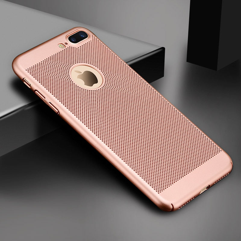 Ultra Slim Breathe Case For iPhone 13 12 14 11 Pro Max XR Xs 7 8 Plus SE X Cover Shell Heat Dissipation Case