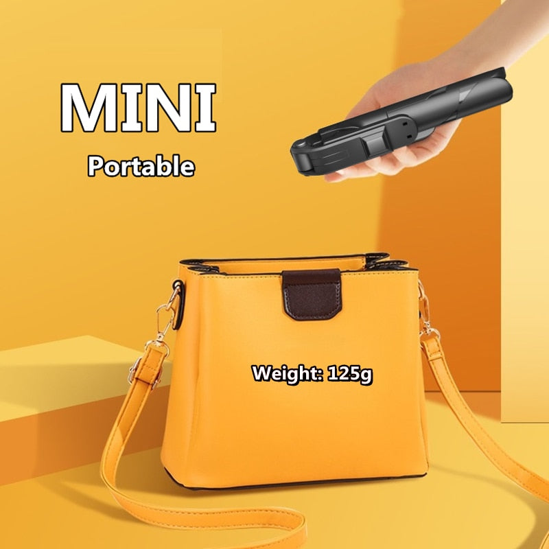 Extended Bluetooth Selfie Stick Tripod With Remote Shutter Foldable Phone holder Tripod