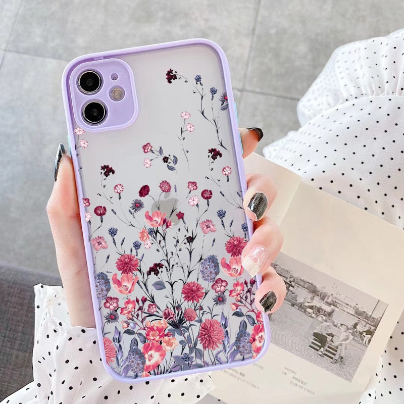 Butterfly, Lavender, Flower Phone Cases For iphone 7 8 plus 12 13 mini 11 14 pro max X XR XS Max  case