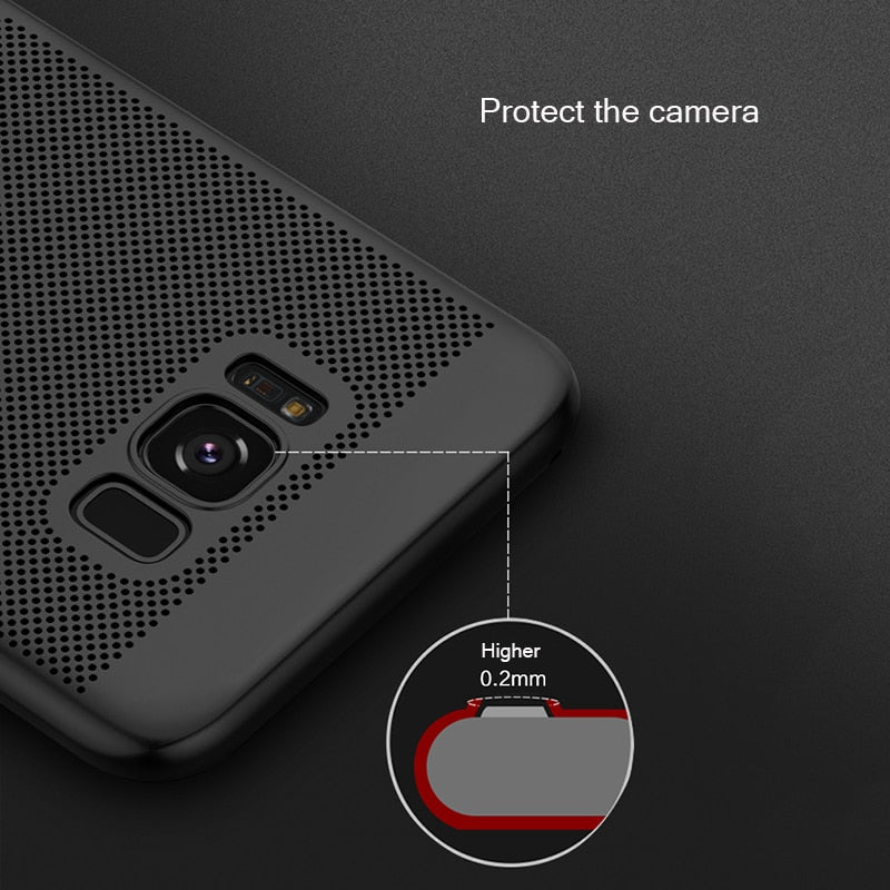 Ultra Slim Breathe Case For iPhone 13 12 14 11 Pro Max XR Xs 7 8 Plus SE X Cover Shell Heat Dissipation Case