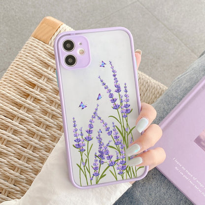 Butterfly, Lavender, Flower Phone Cases For iphone 7 8 plus 12 13 mini 11 14 pro max X XR XS Max  case