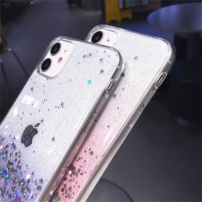 Clear Glitter Phone Case For iPhone 13 14 12 11 Pro Max X XR XS Max 7 8 14 Plus SE20