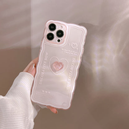 Bow Love Heart Case For iPhone 14 13 12 Mini 11 Pro Max X XS XR 7 8 Plus SE 2022