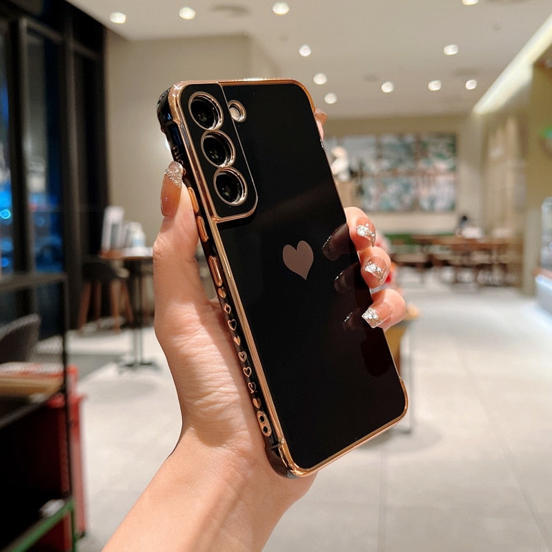 Heart Phone Case For Samsung Galaxy S22 S23 Ultra S21 S20 FE A52 A53 S22 Plus A13 A54 A14