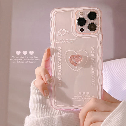 Bow Love Heart Case For iPhone 14 13 12 Mini 11 Pro Max X XS XR 7 8 Plus SE 2022