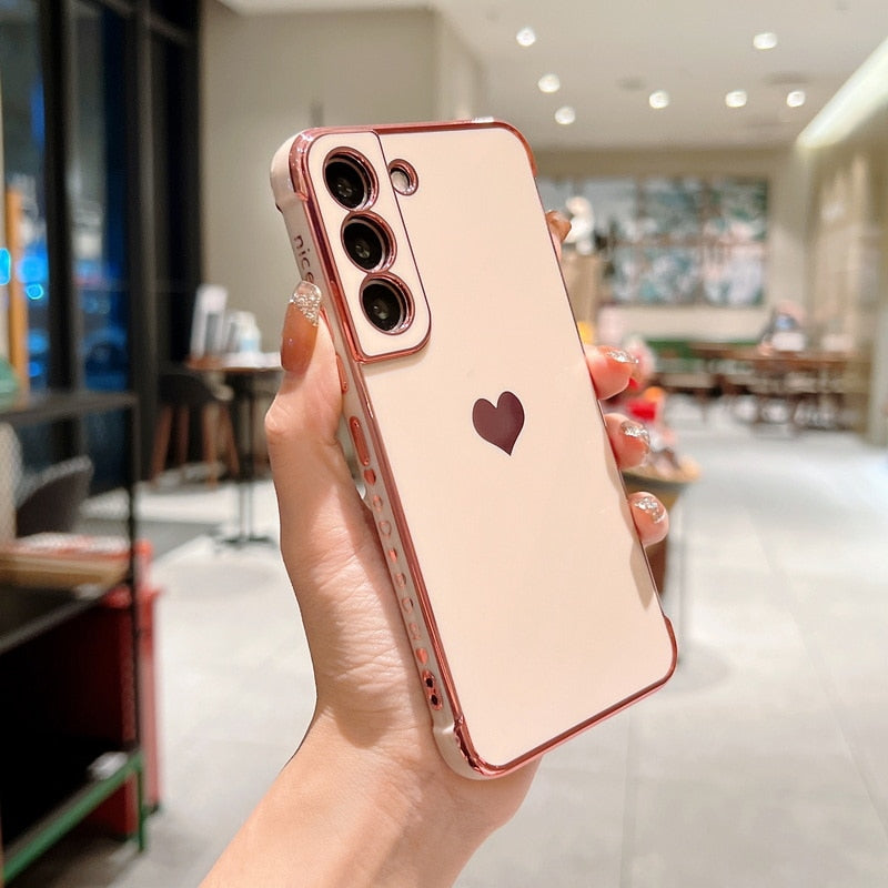Heart Phone Case For Samsung Galaxy S22 S23 Ultra S21 S20 FE A52 A53 S22 Plus A13 A54 A14