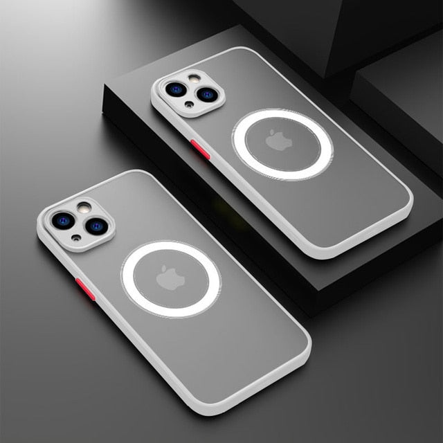 Luxury Magsafe Wireless Charge Phone Case For iPhone 14 13 12 11 Pro Max Mini X XR XS