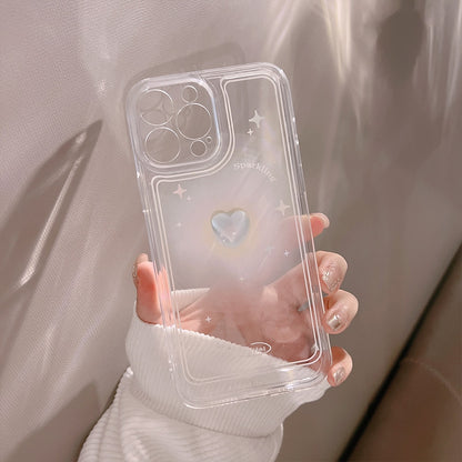 Bow Love Heart Case For iPhone 14 13 12 Mini 11 Pro Max X XS XR 7 8 Plus SE 2022