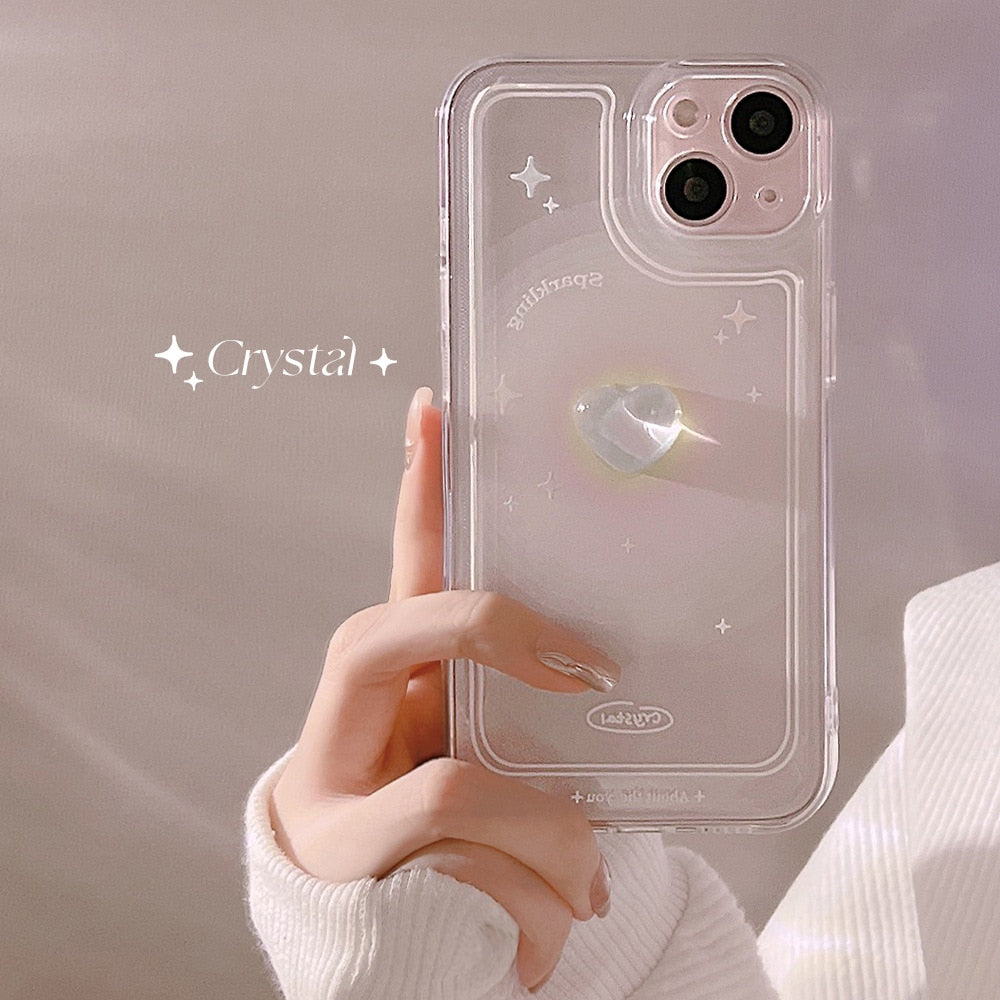 Bow Love Heart Case For iPhone 14 13 12 Mini 11 Pro Max X XS XR 7 8 Plus SE 2022