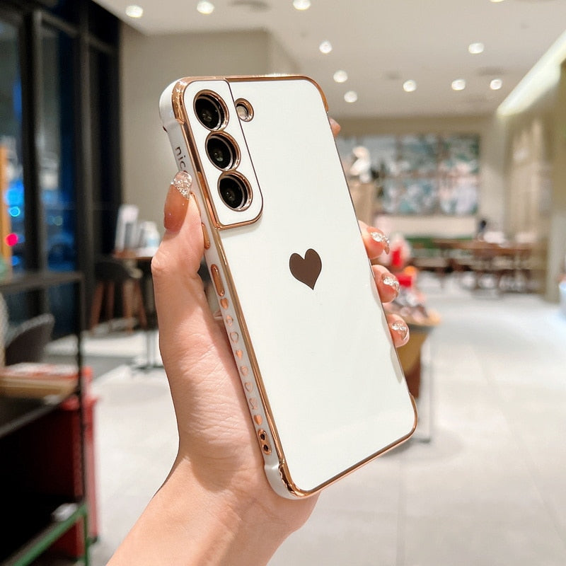 Heart Phone Case For Samsung Galaxy S22 S23 Ultra S21 S20 FE A52 A53 S22 Plus A13 A54 A14