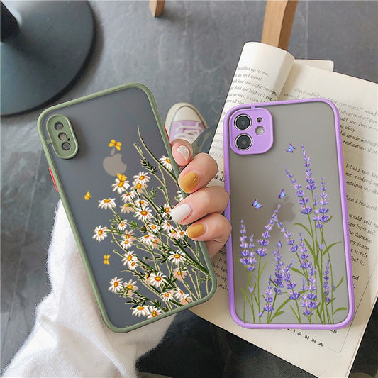 Butterfly, Lavender, Flower Phone Cases For iphone 7 8 plus 12 13 mini 11 14 pro max X XR XS Max  case