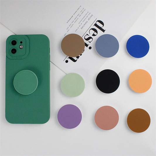 Solid Color Grip Tok Cellphone Holder Round Stand Finger Ring Smartphone Mount Foldable Expanding for Iphone Samsung Bracket