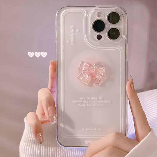 Bow Love Heart Case For iPhone 14 13 12 Mini 11 Pro Max X XS XR 7 8 Plus SE 2022